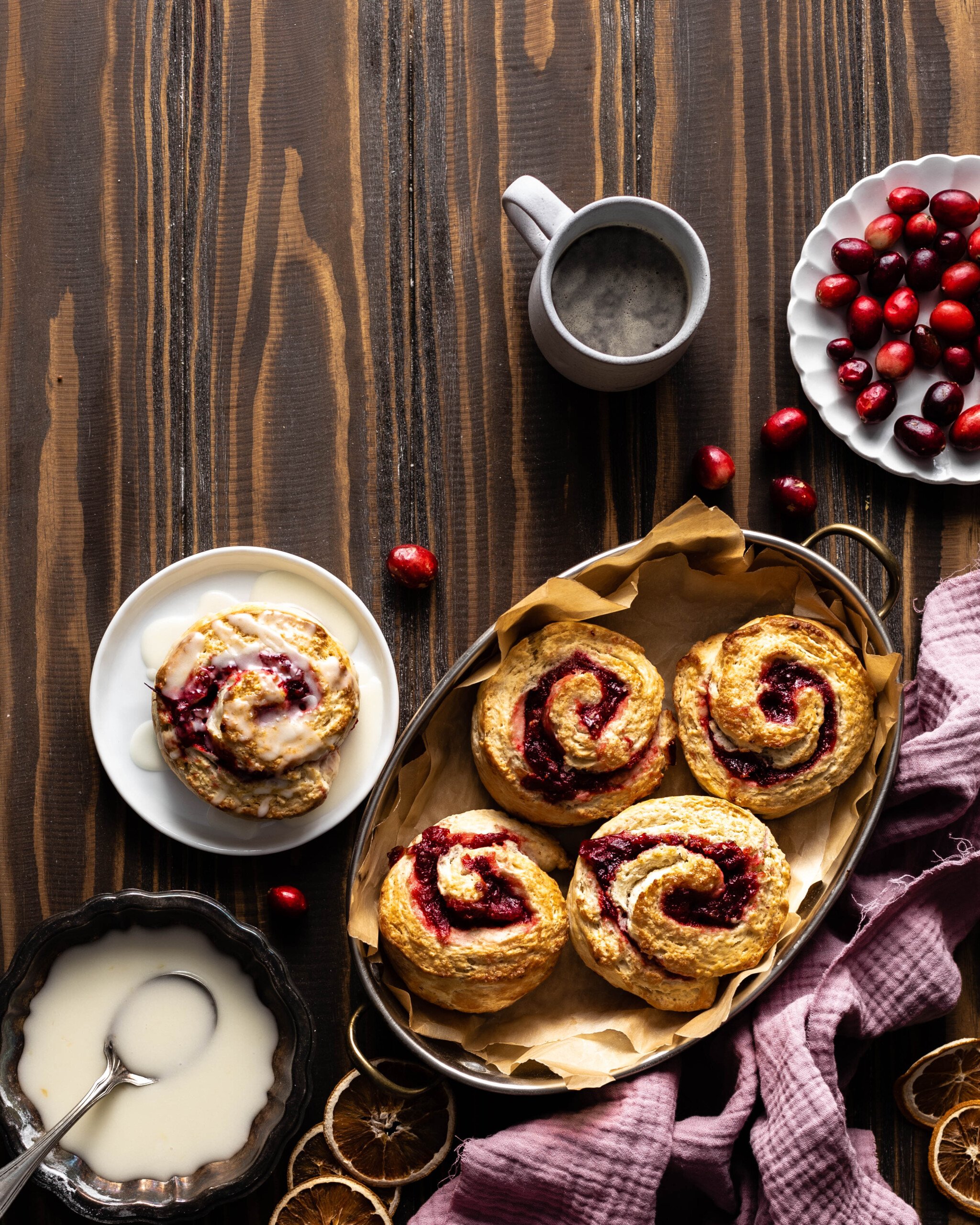 Fryin' Pan Bread Scones with Cranberries