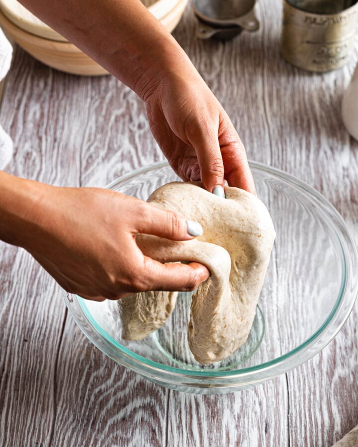 How To Stretch And Fold Sourdough Bread - Make It Dough