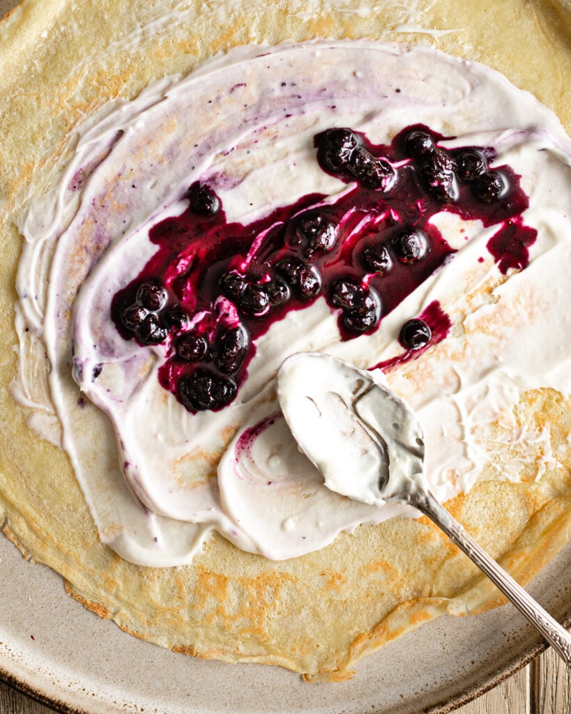 4 Ingredient Cream Cheese Crepe Filling - Make It Dough