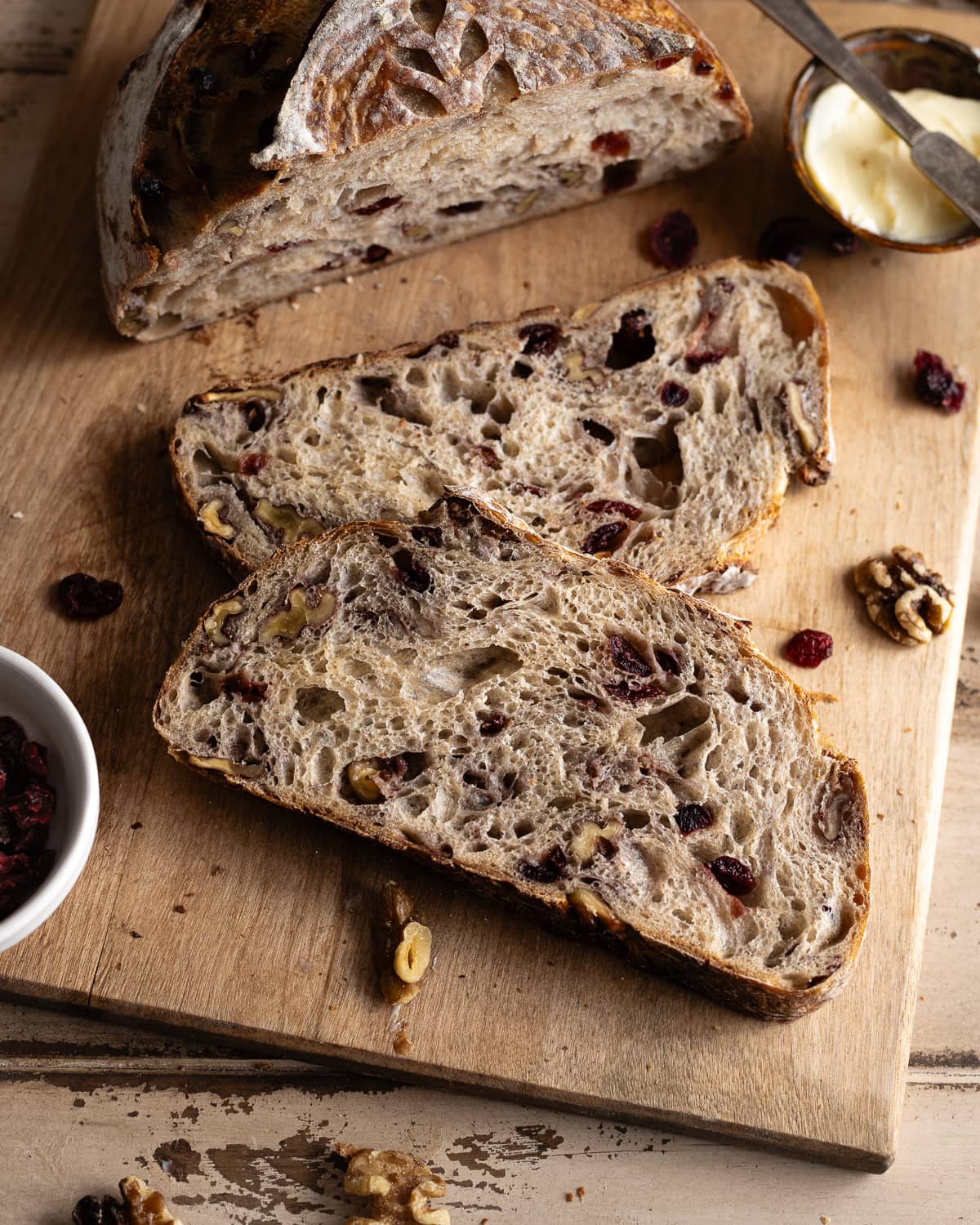 Cranberry Walnut Sourdough - crave the good